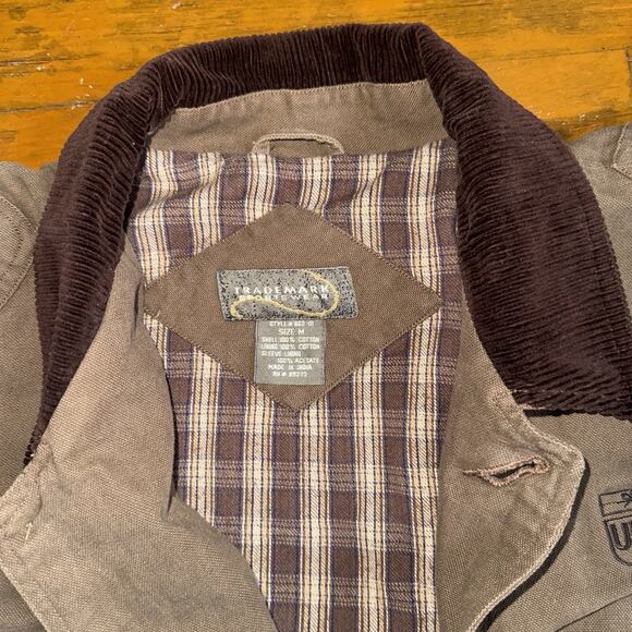 Vintage UPS Employee Costume Jacket Blanket Lined Chore Jacket Corduroy - Picture 7 of 11